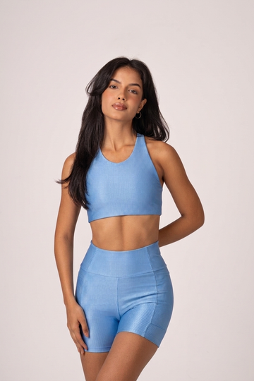 Conjunto Short e Top Runner Lovers Blue Sky