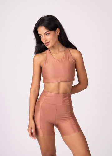 Conjunto Short e Top Runner Lovers Rosé