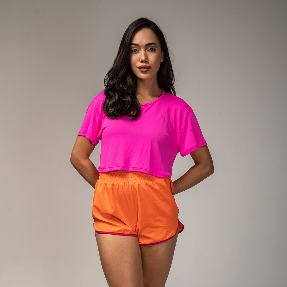 Cropped Run Pink