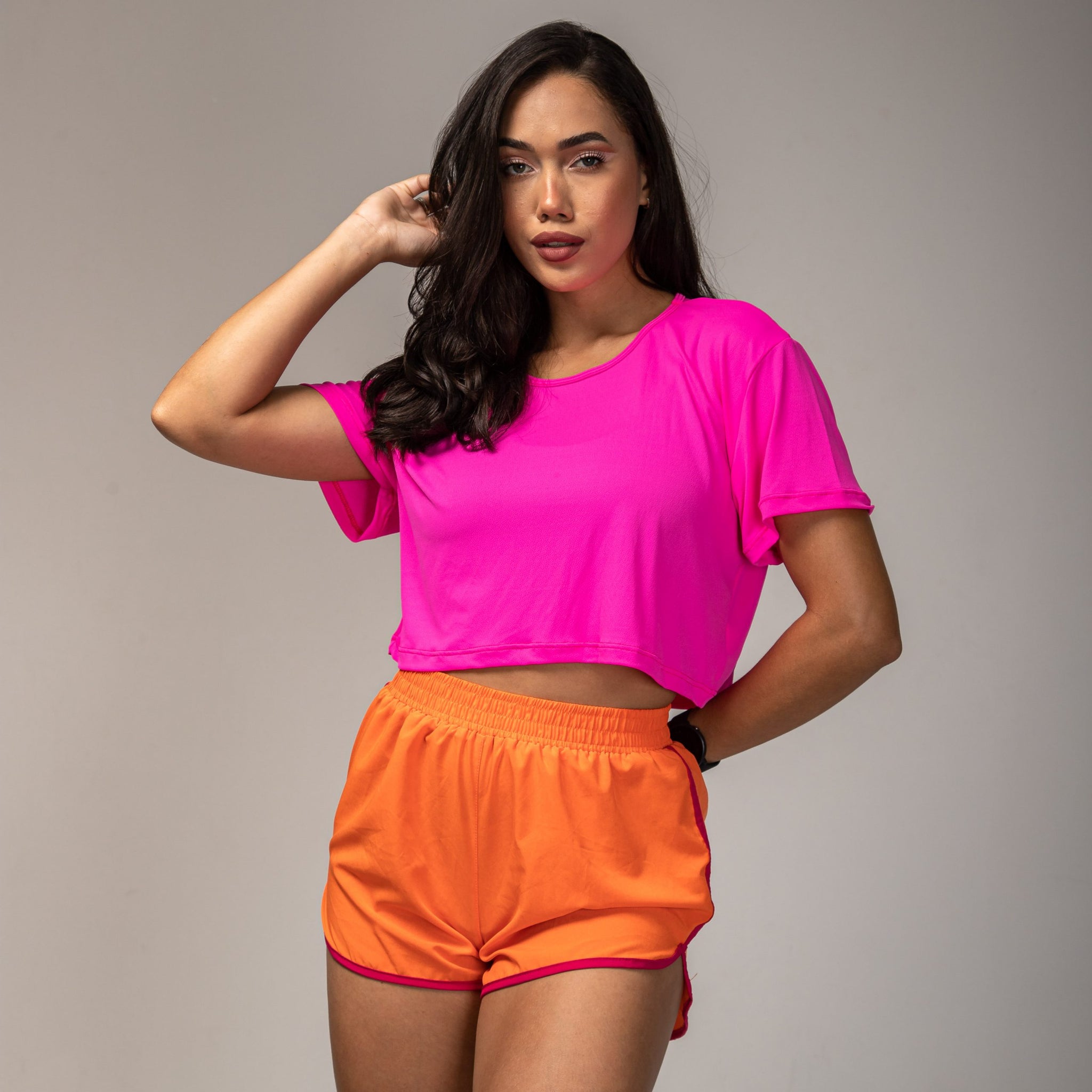 Cropped Run Pink