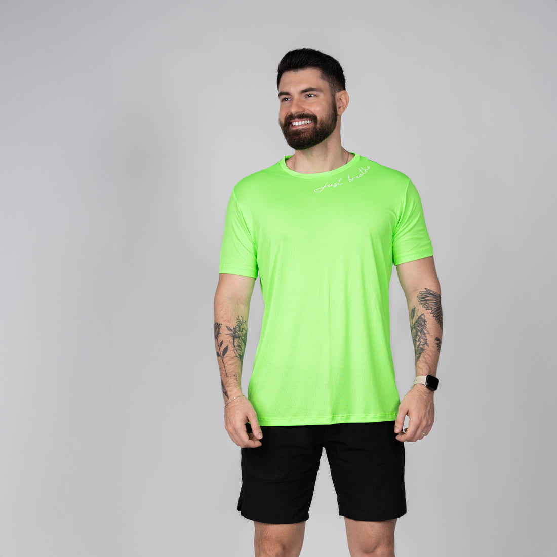 Camiseta Masculina Silk Run Verde