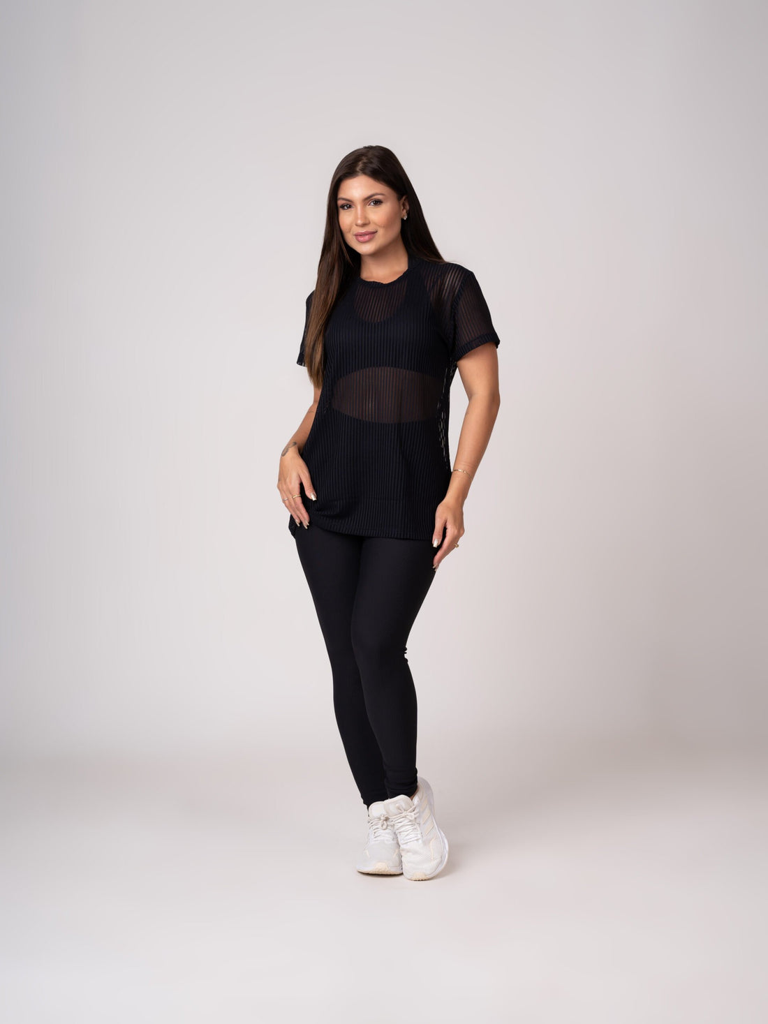 Blusa Cropped Telinha Comfy Preta