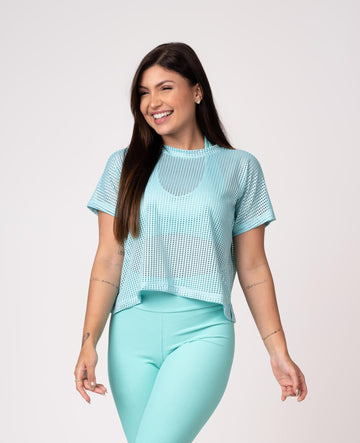 Blusa Cropped Telinha Comfy Menta