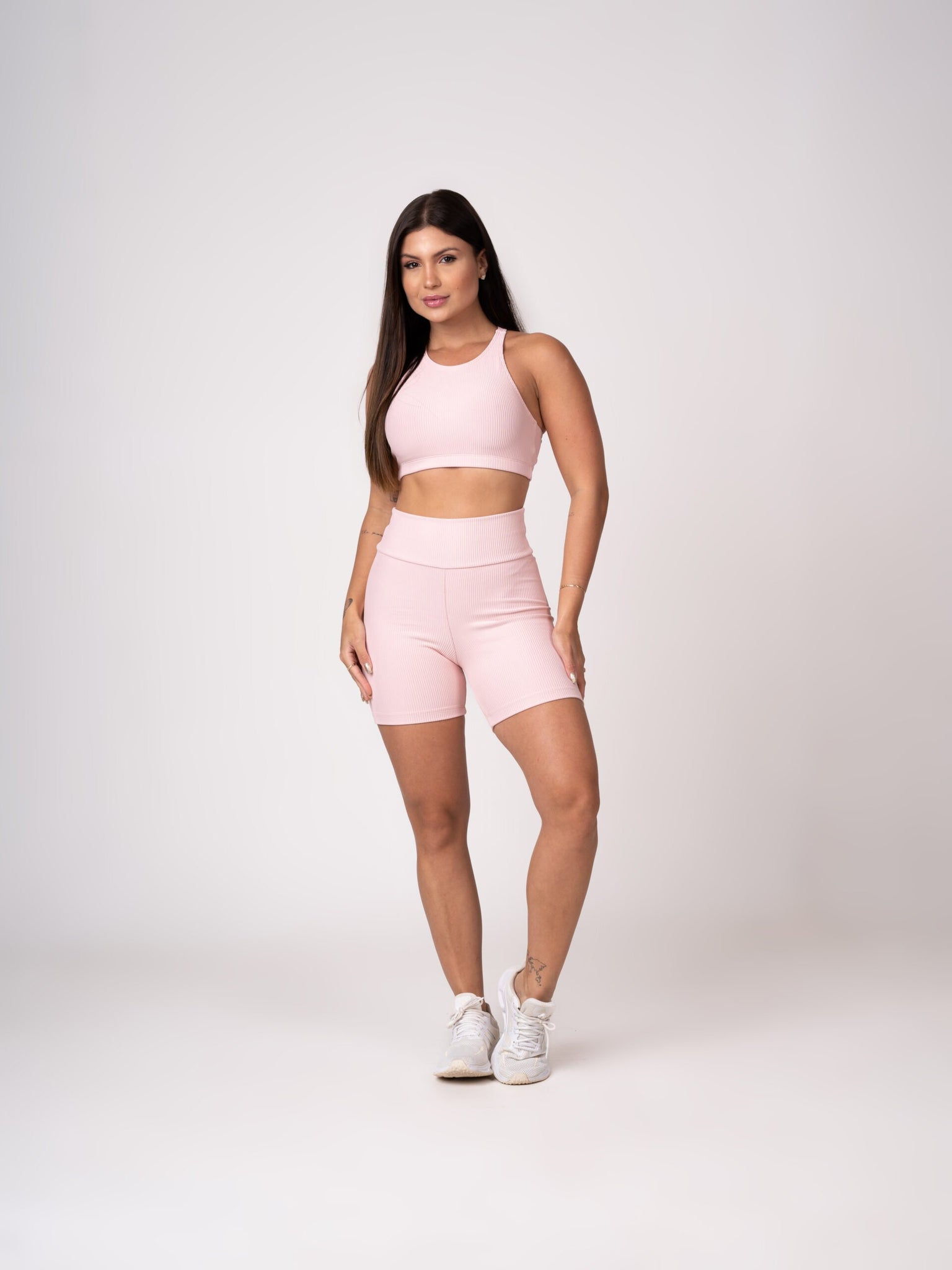 Conjunto Short e Top Nadador Rosa Seco Flow