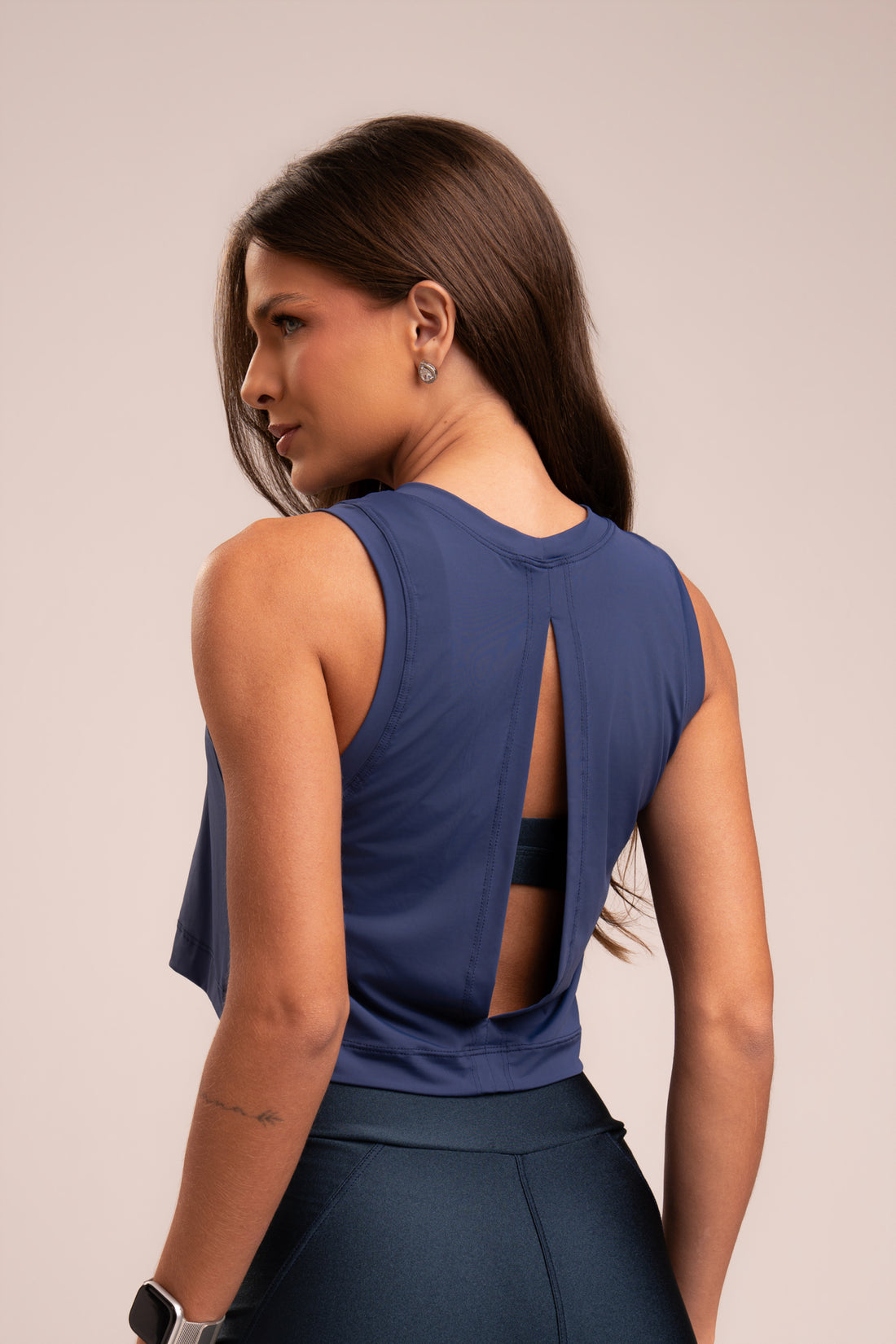 Regata Cropped Flex Marinho PULSE